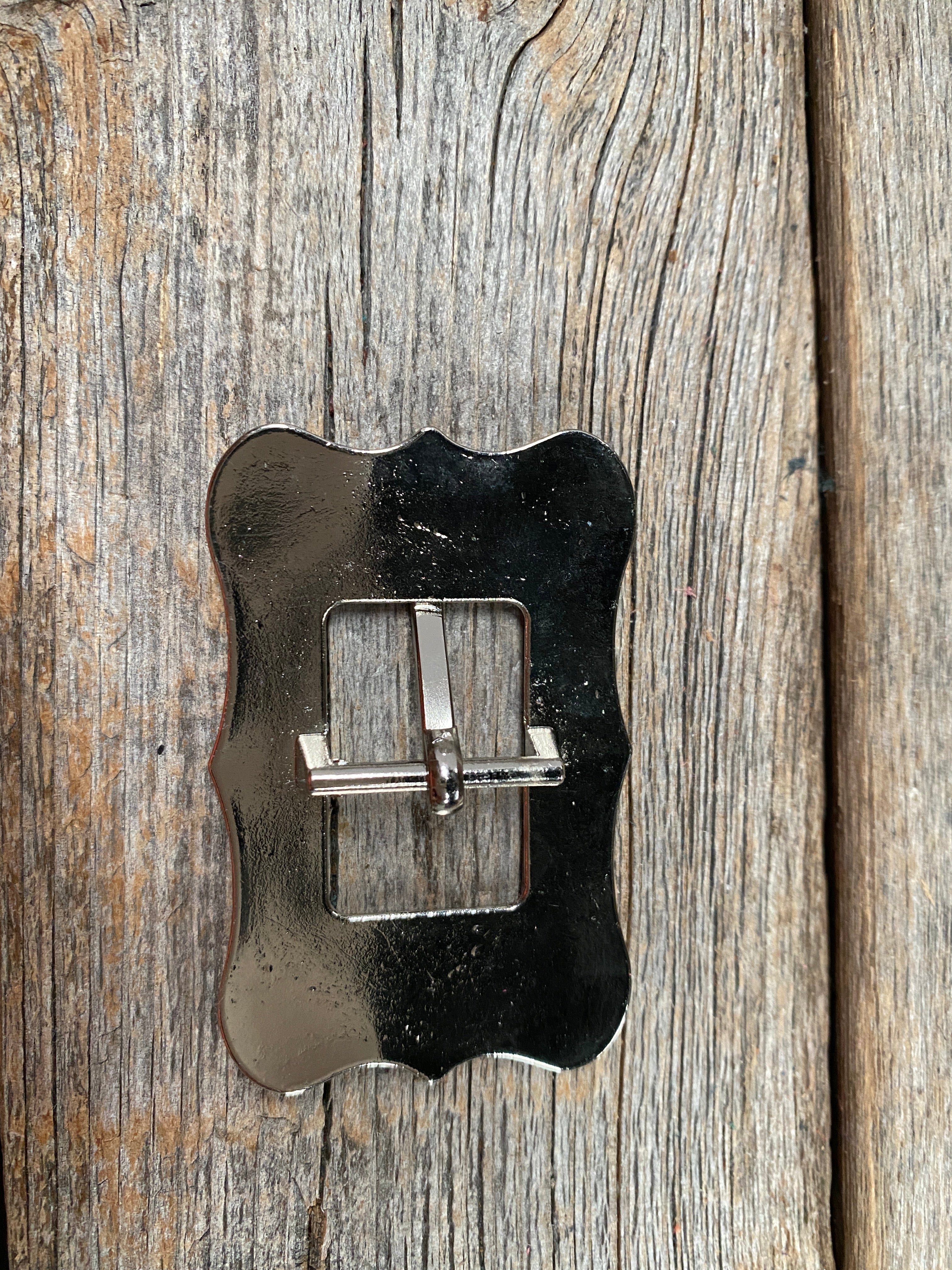 Antique Silver Floral Cart Buckle W151B - RODEO DRIVE