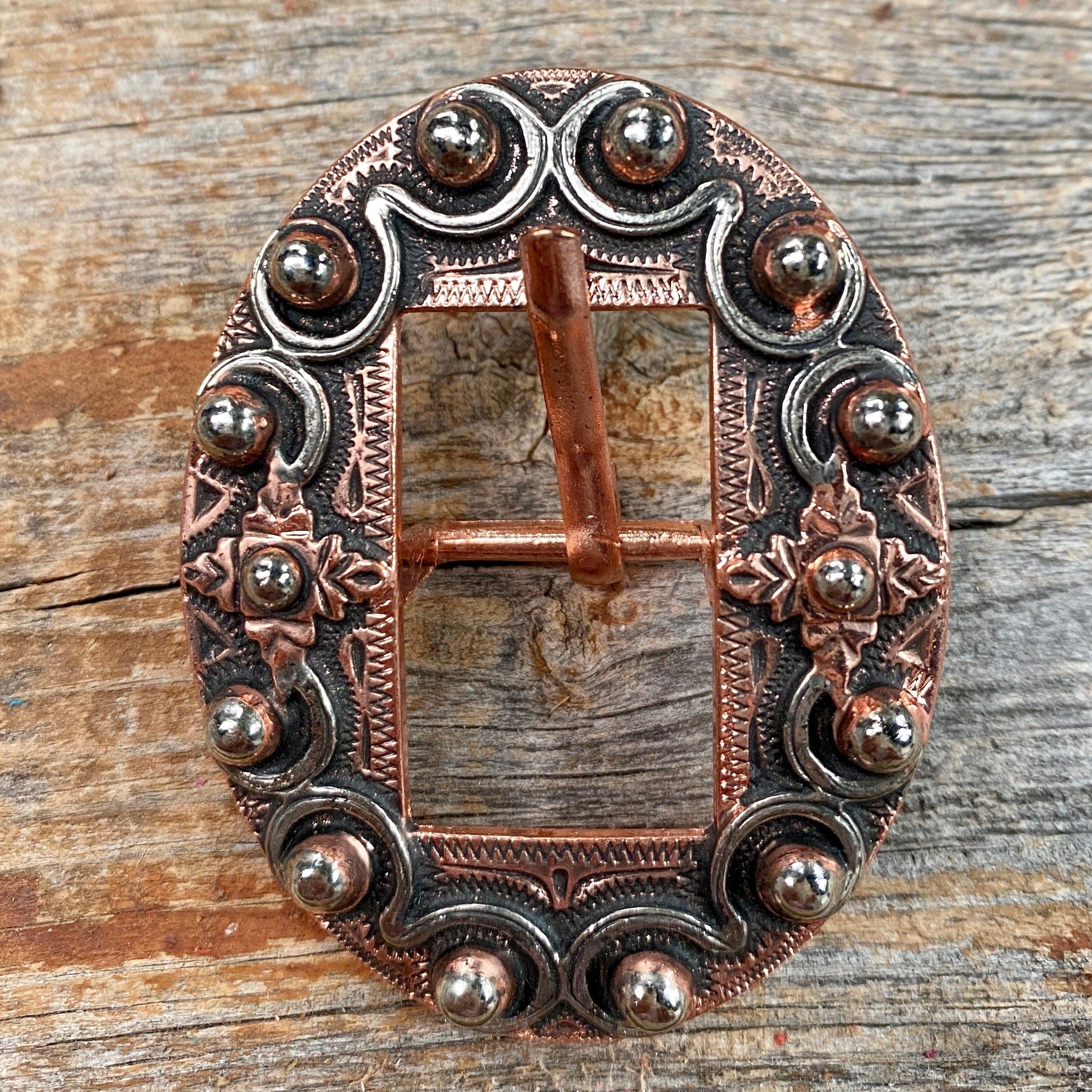 Copper Dots Buckle W184B - RODEO DRIVE