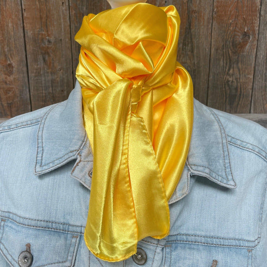 35X35" Solid Yellow Wild Rag / Scarf WRS23 - RODEO DRIVE