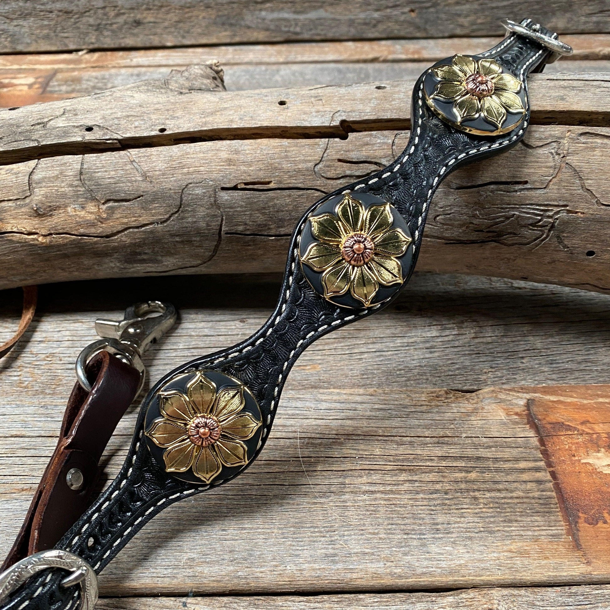 Black Basketweave Wither Strap WS1005 RODEO DRIVE