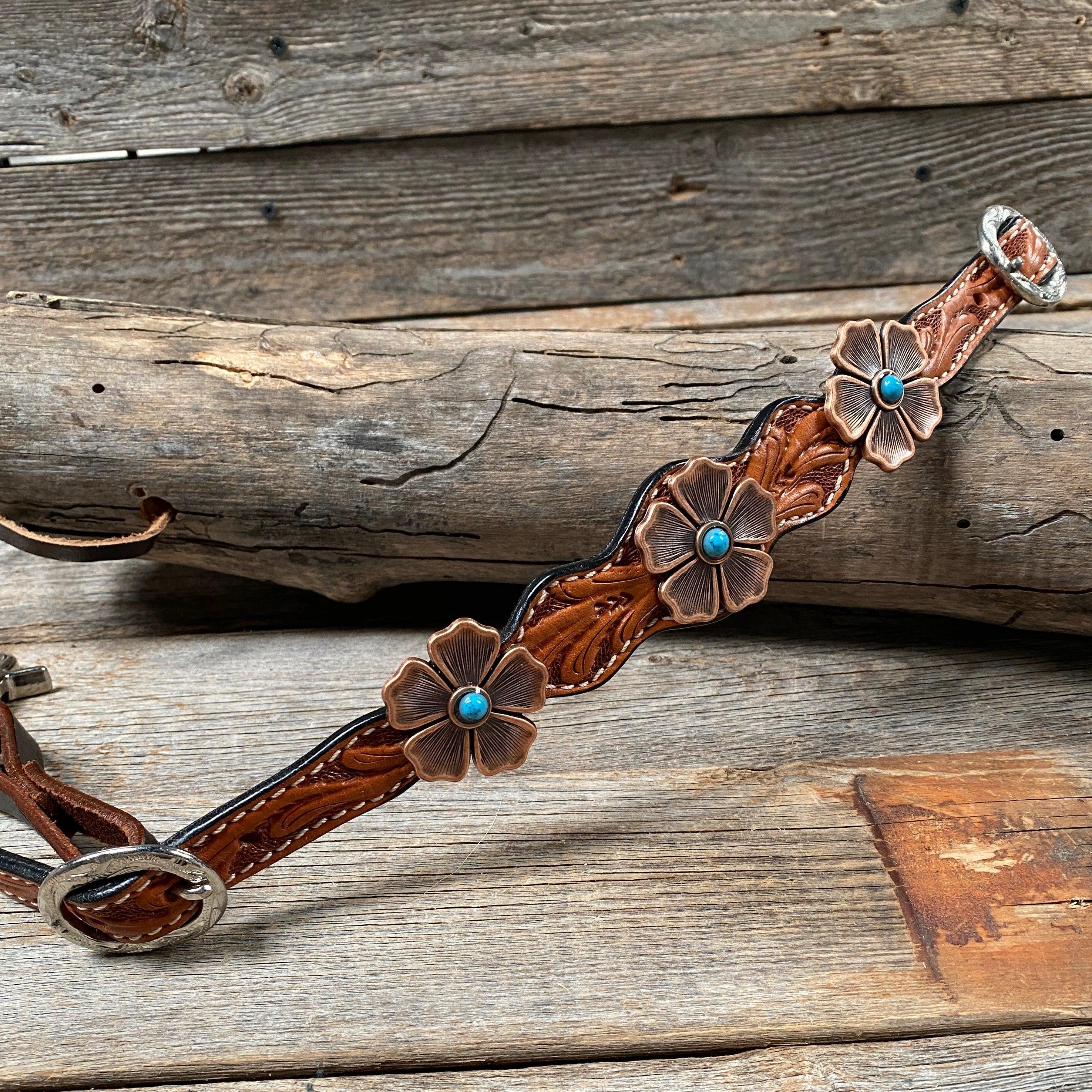 Light Oil Floral Wither Strap #WS1008 - RODEO DRIVE