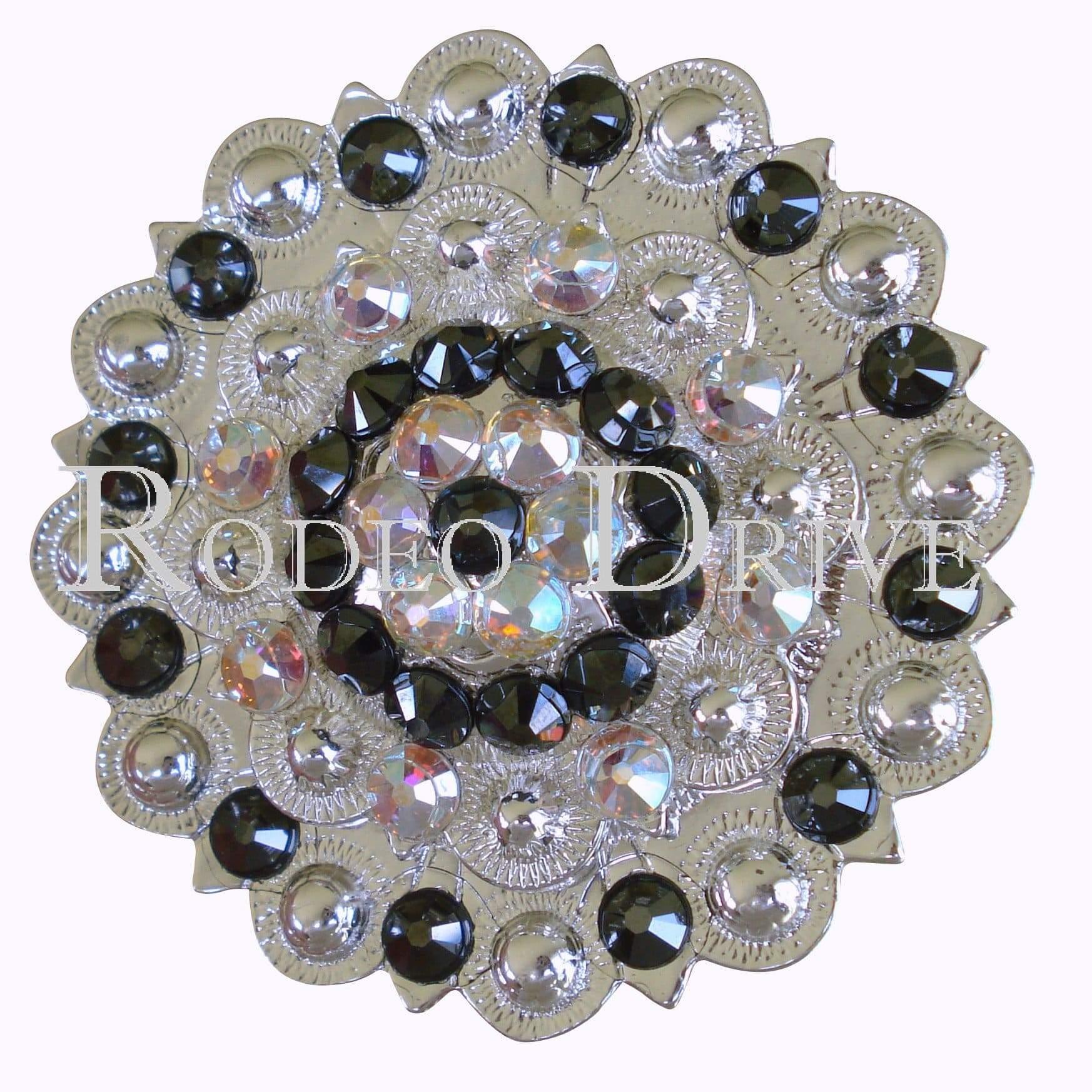 Bright Silver Jet & AB Bright Silver Berry Jacket European Crystal BSBYJTAB