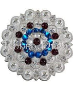 Bright Silver Red White & Blue Bright Silver Berry Jacket European Crystal BSBYRUCLCA