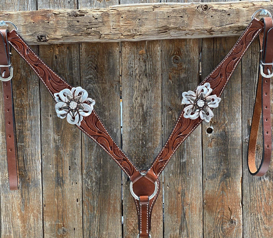 Designer Tack Medium Oil Breastcollar #BC145 BC145