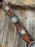 Designer Tack One Ear & Breastcollar -Two Tone OEBC424