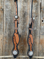 Designer Tack One Ear & Breastcollar -Two Tone OEBC424