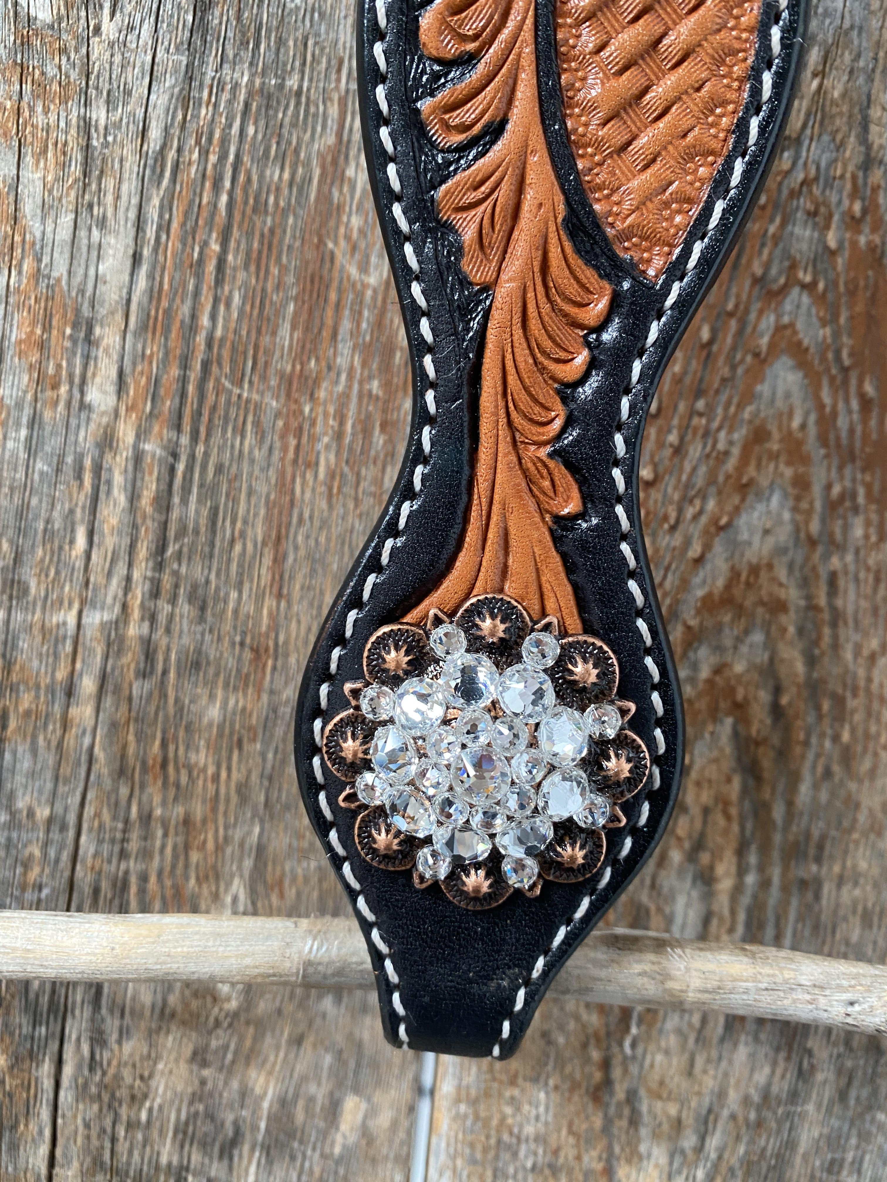 Designer Tack One Ear & Breastcollar -Two Tone OEBC424