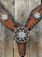 Designer Tack One Ear & Breastcollar -Two Tone OEBC424