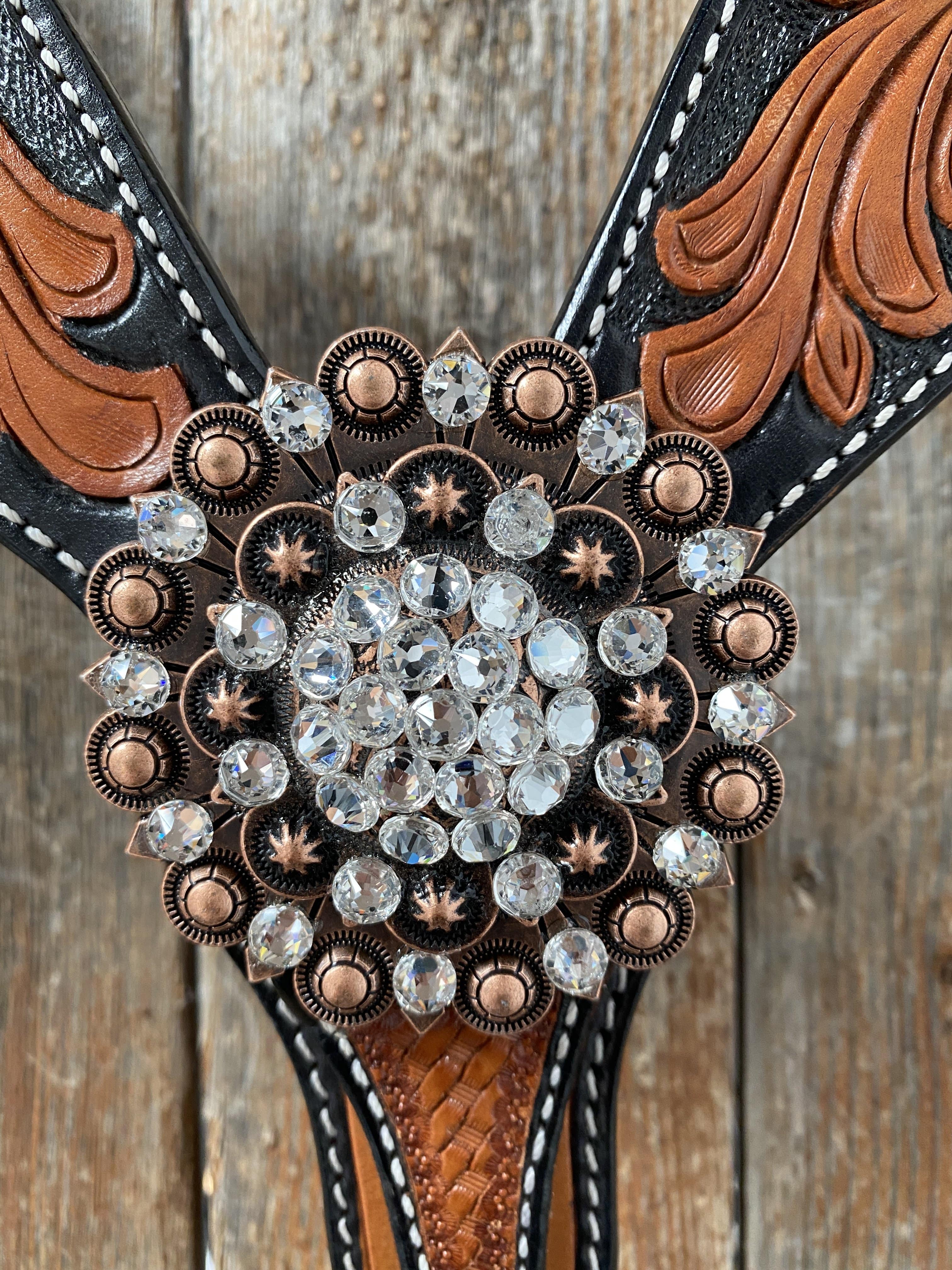 Designer Tack One Ear & Breastcollar -Two Tone OEBC424