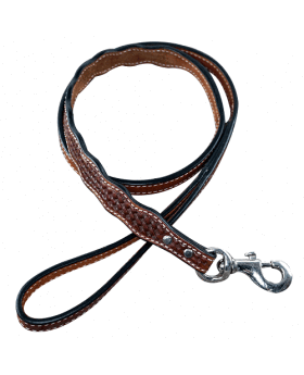 Dog Collars Medium Oil Leather leash 4' x 1" wide DLMD1