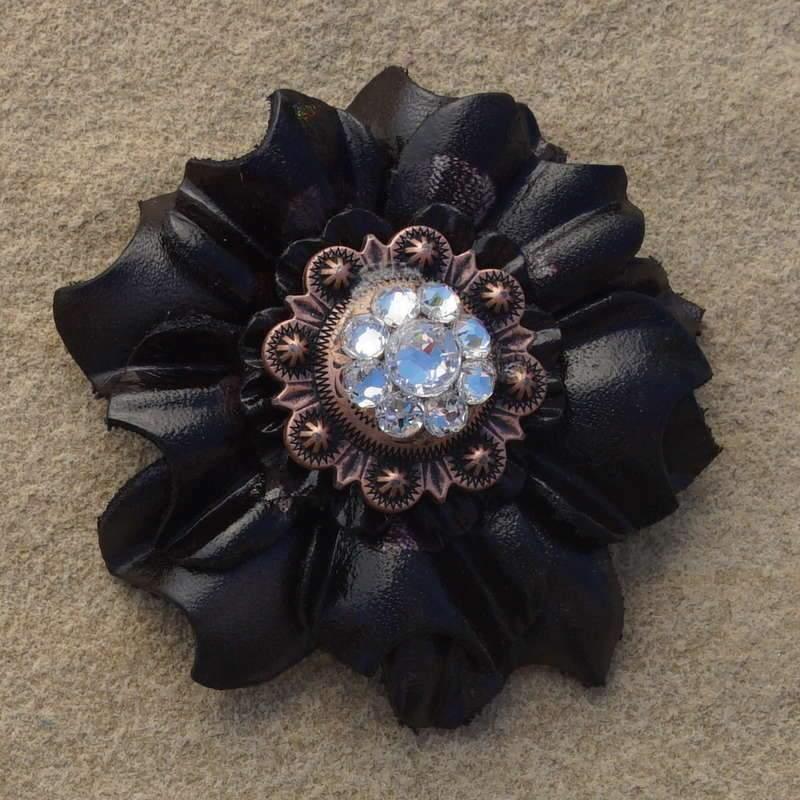Flowers Fringe & More Black Carnation Flower With Copper Clear 1