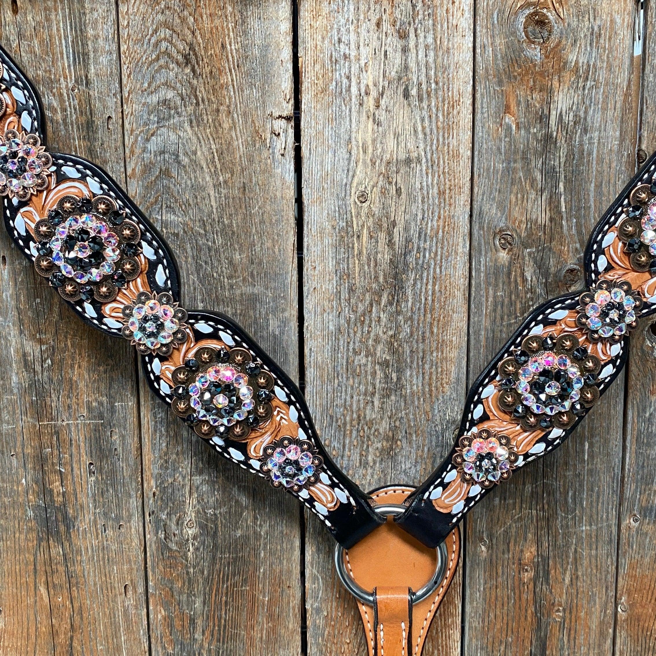 Browband/One Ear & Breastcollar Set #BBBC413 - RODEO DRIVE