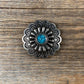 Antique Silver Turquoise Concho 1" W203S - RODEO DRIVE