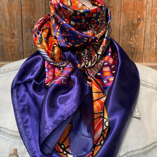 35X35" Multi-Colored Fiesta Wild Rag/Scarf WR910 - RODEO DRIVE