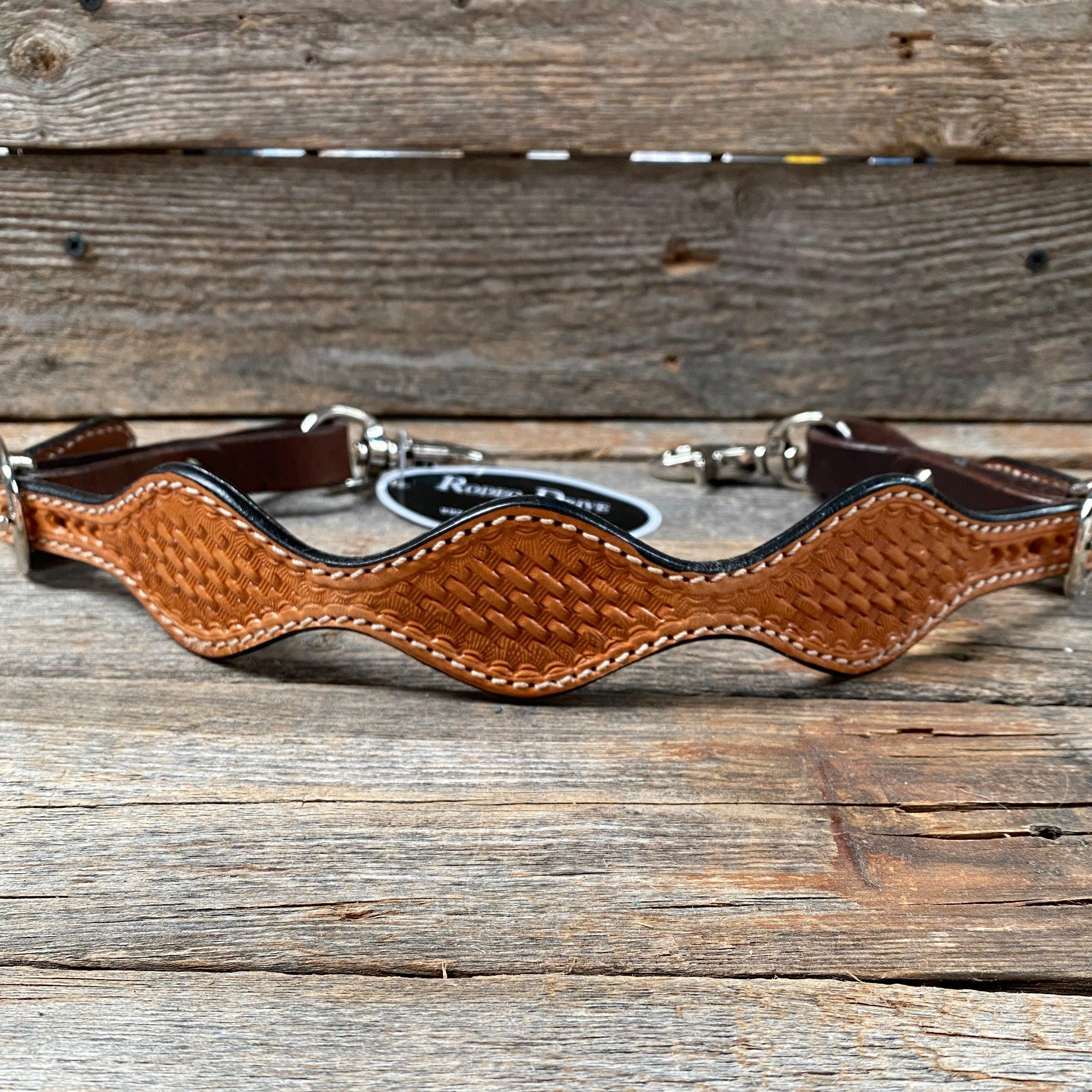 Light Oil Basketweave Wither Strap #WSBL - RODEO DRIVE