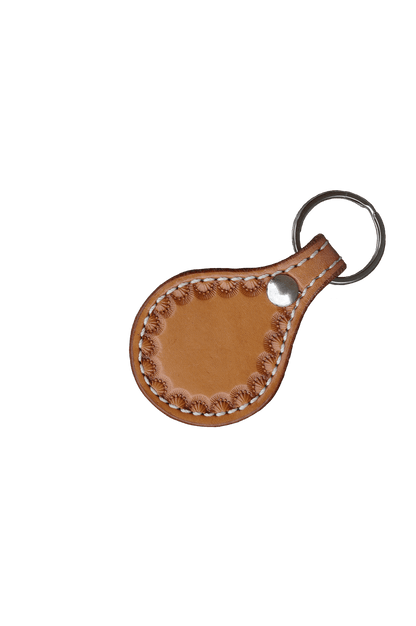 Key Chains Light Oil Round Leather Key Chains RDKCLT