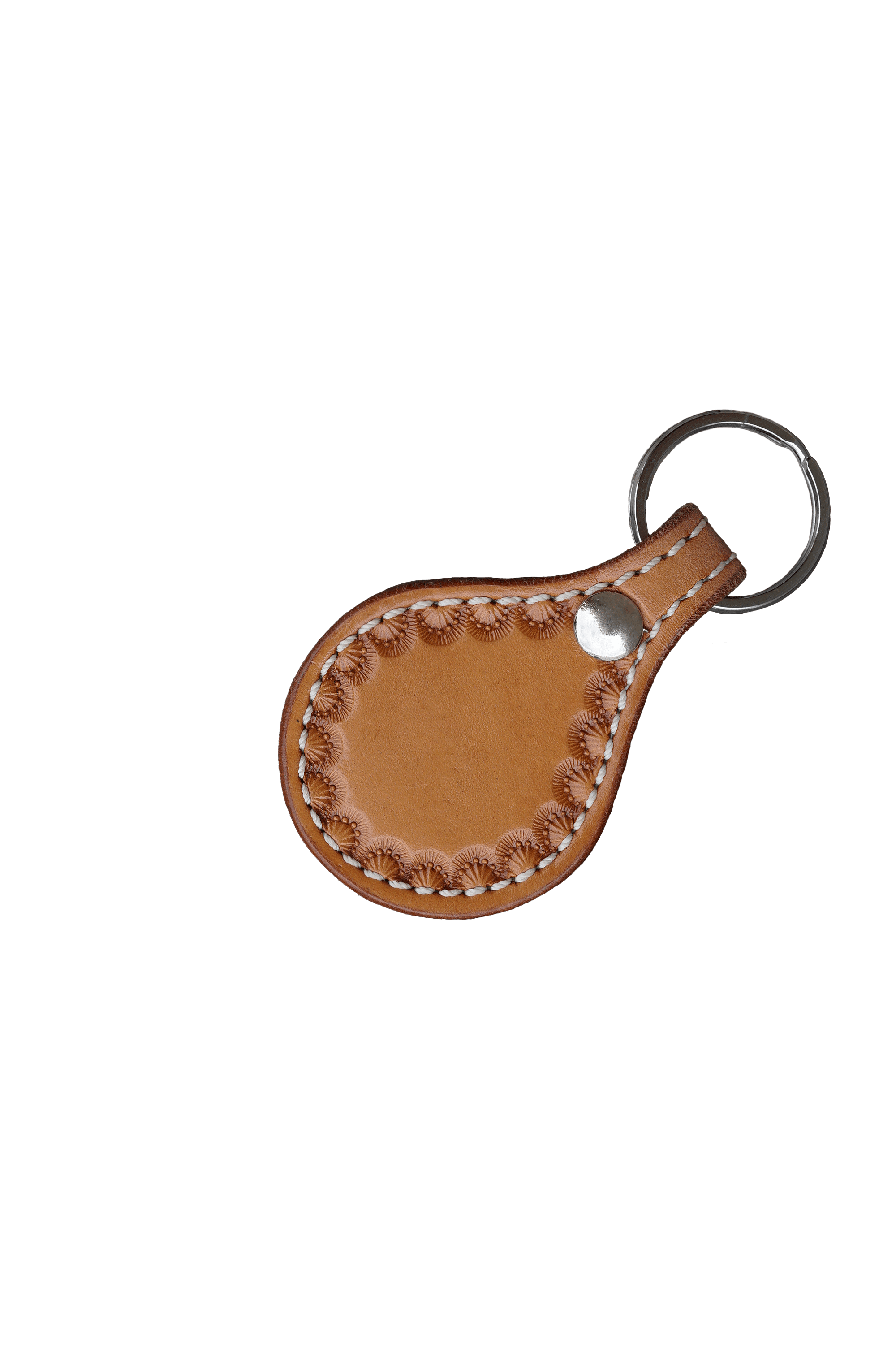 Key Chains Light Oil Round Leather Key Chains RDKCLT