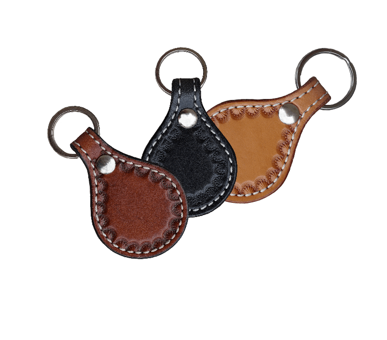 Rounded Key Chain Round Leather Key Chains | Western Style | Rodeo Drive