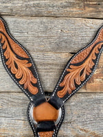 Tack Basketweave - Leaf Scalloped Two Tone Breastcollar #56371 56371
