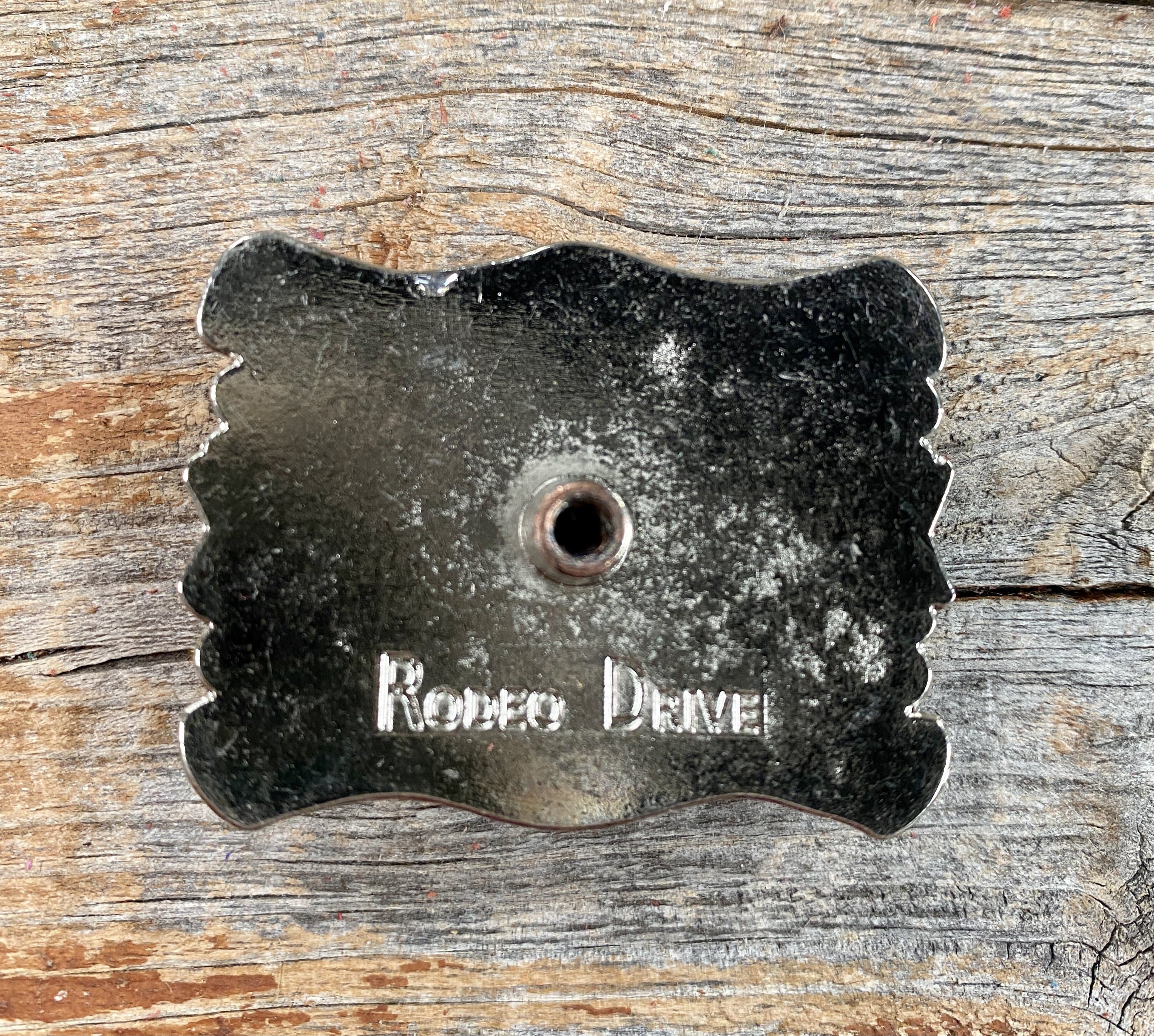 Western Conchos Antique Silver & Copper Turquoise Concho W115S 1.25" W115S