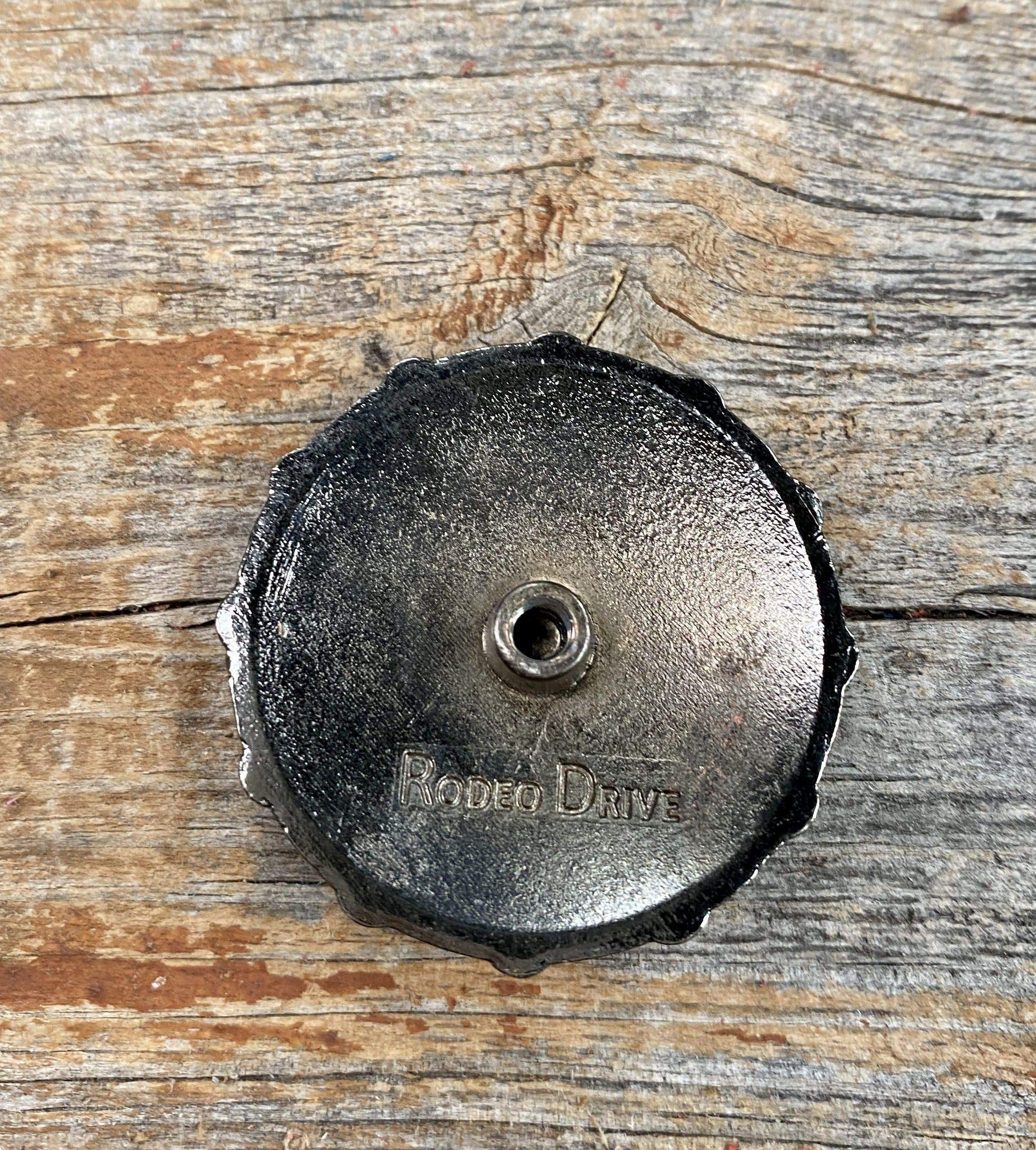 Western Conchos Antique Silver Cross Western Concho  1