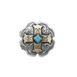 Western Conchos Antique Silver & Gold Concho 1.5" W189L W189L