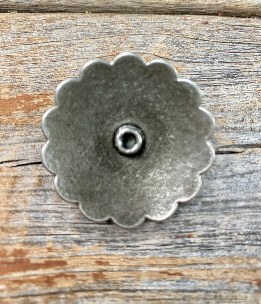 Western Conchos Antique Silver Turquoise Concho 1.5" W203L W203L