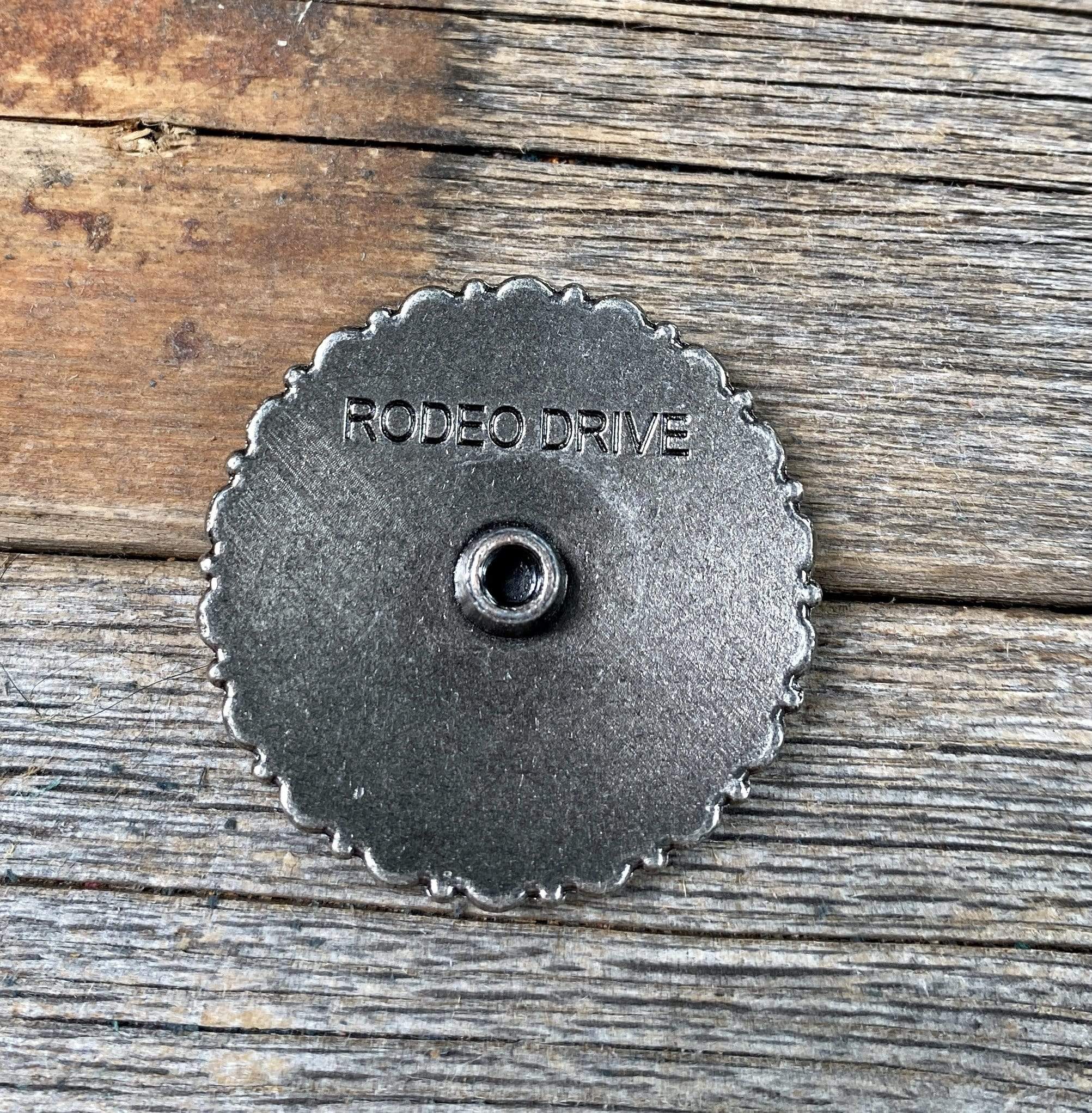 Western Conchos Blue & White Turquoise Concho 1.5" W212 W212