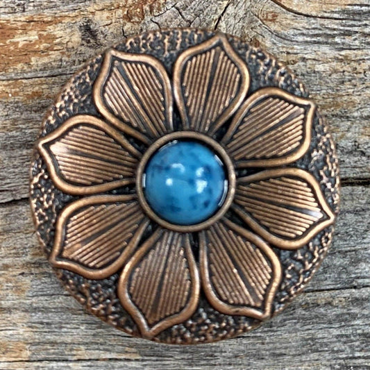 Western Conchos Copper Sunflower Concho 1.5" W205L W205L