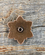 Western Conchos Copper Turquoise Flower 1" W207S W207S