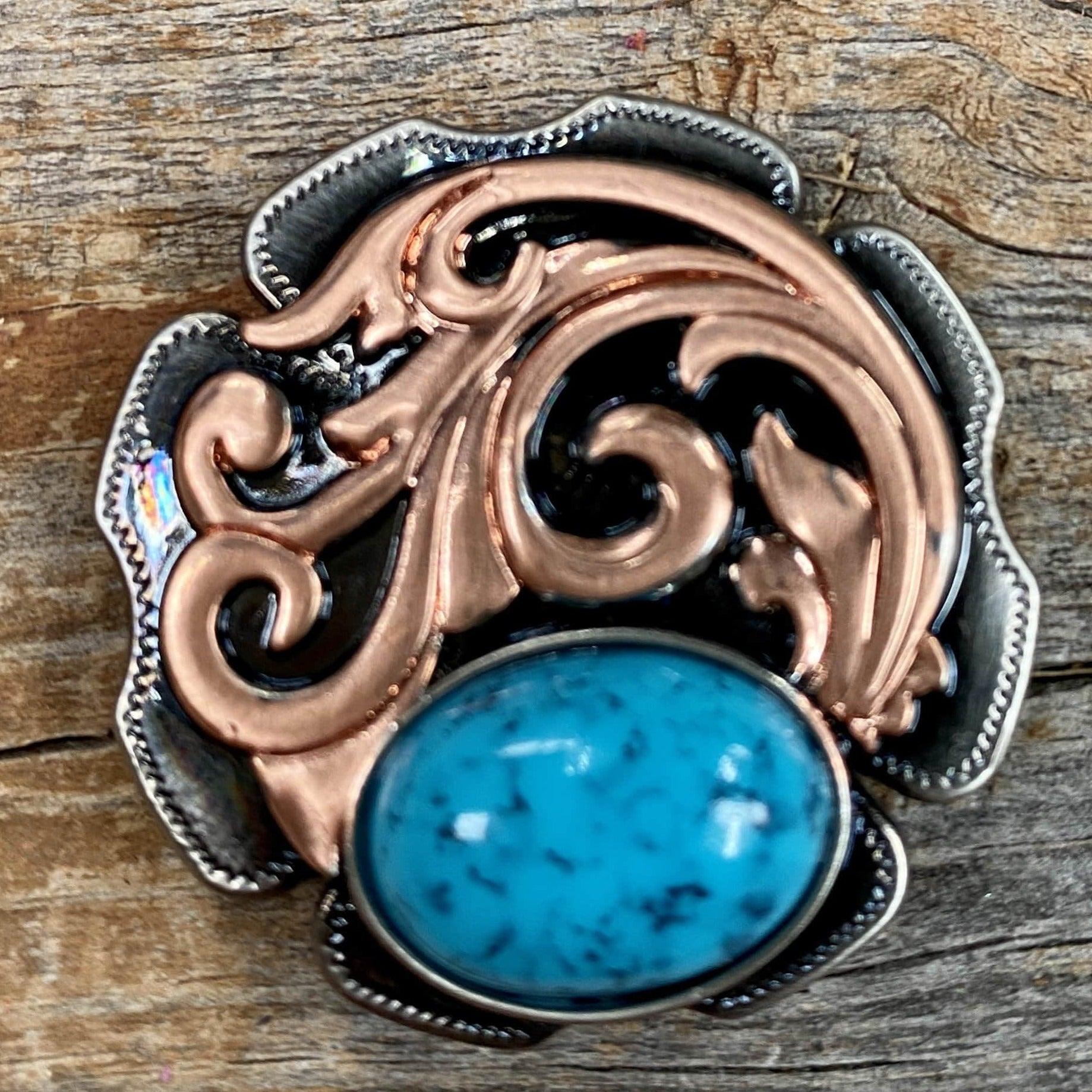 Western Conchos Copper Turquoise Howlite 1.5