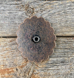 Western Conchos Copper Turquoise Oval Concho 3/4” W179S W179S