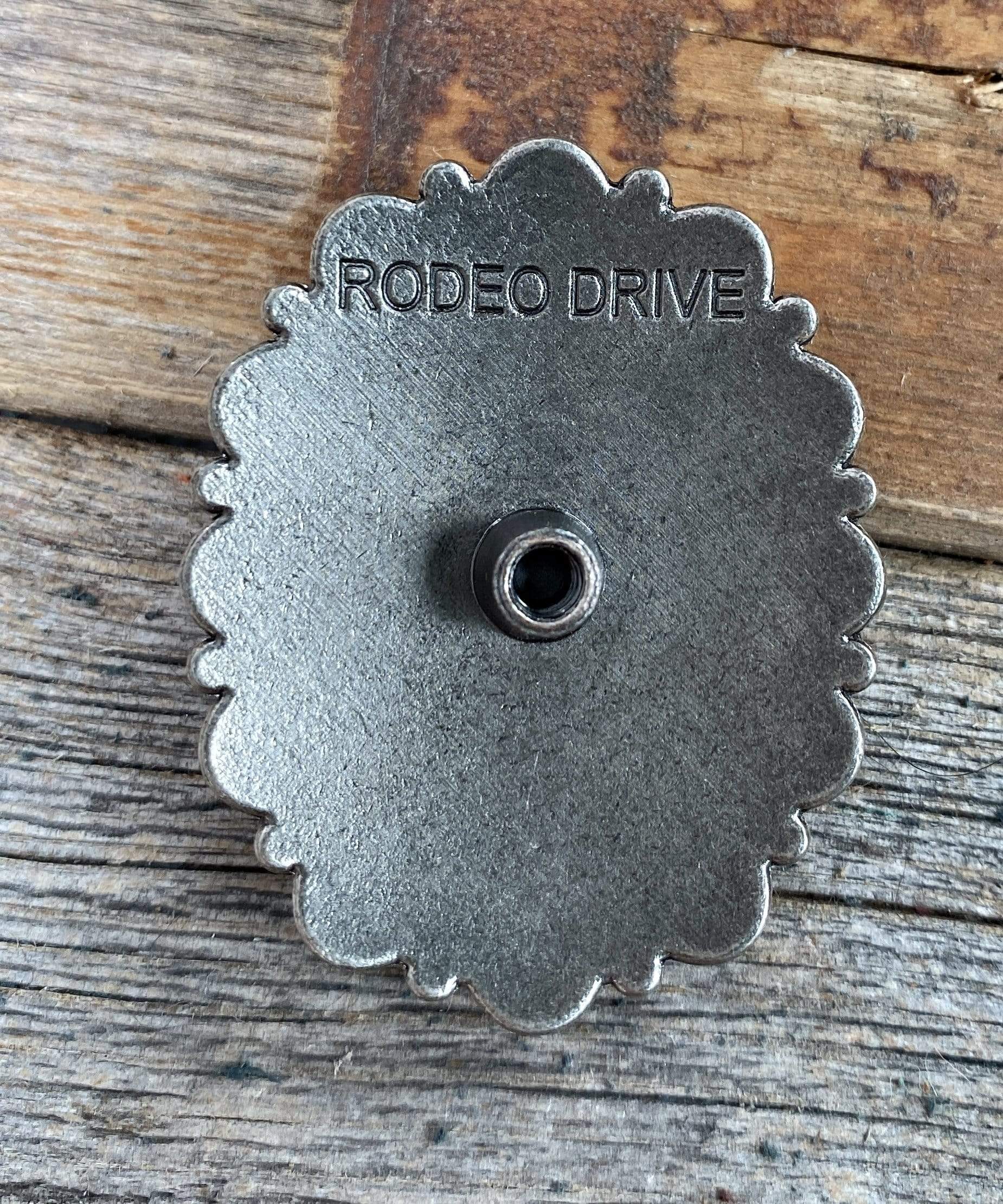 Western Conchos Large Turquoise & Garnet 2" Concho W213 W213