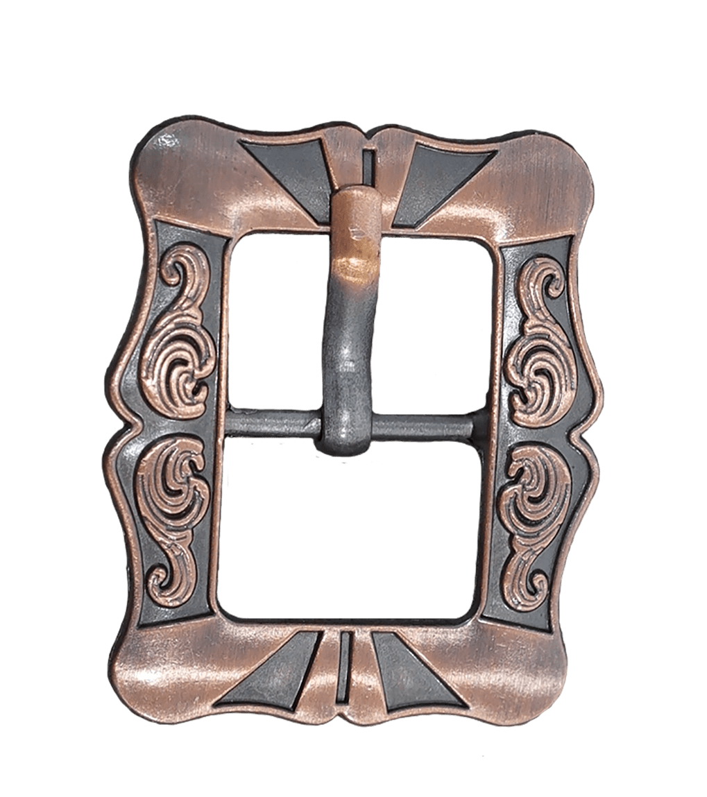 Western Conchos Small Copper Cart Buckle W158B W158B