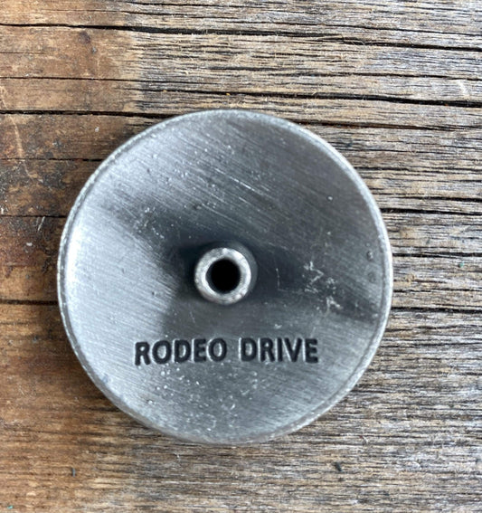 Western Conchos Starburst Antique Silver Turquoise 1" Concho W214S W214