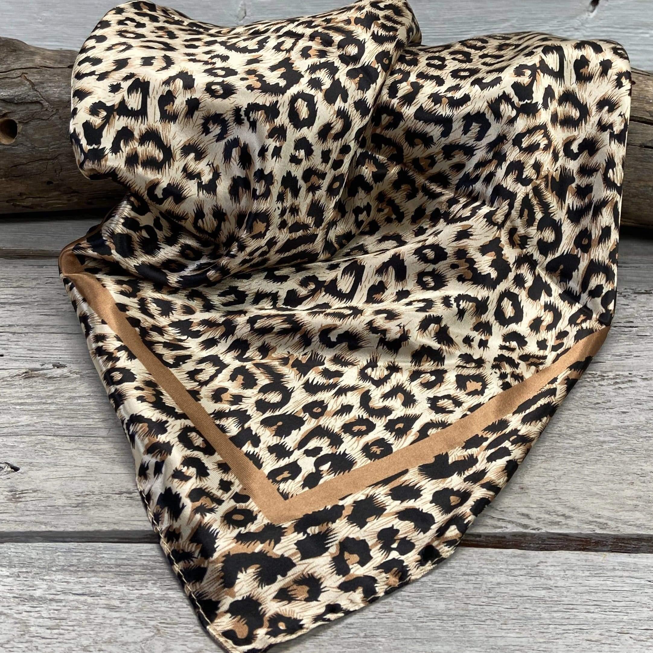 Wild Rags WR168 Tan Leopard Wild Rag/Scarf WR168