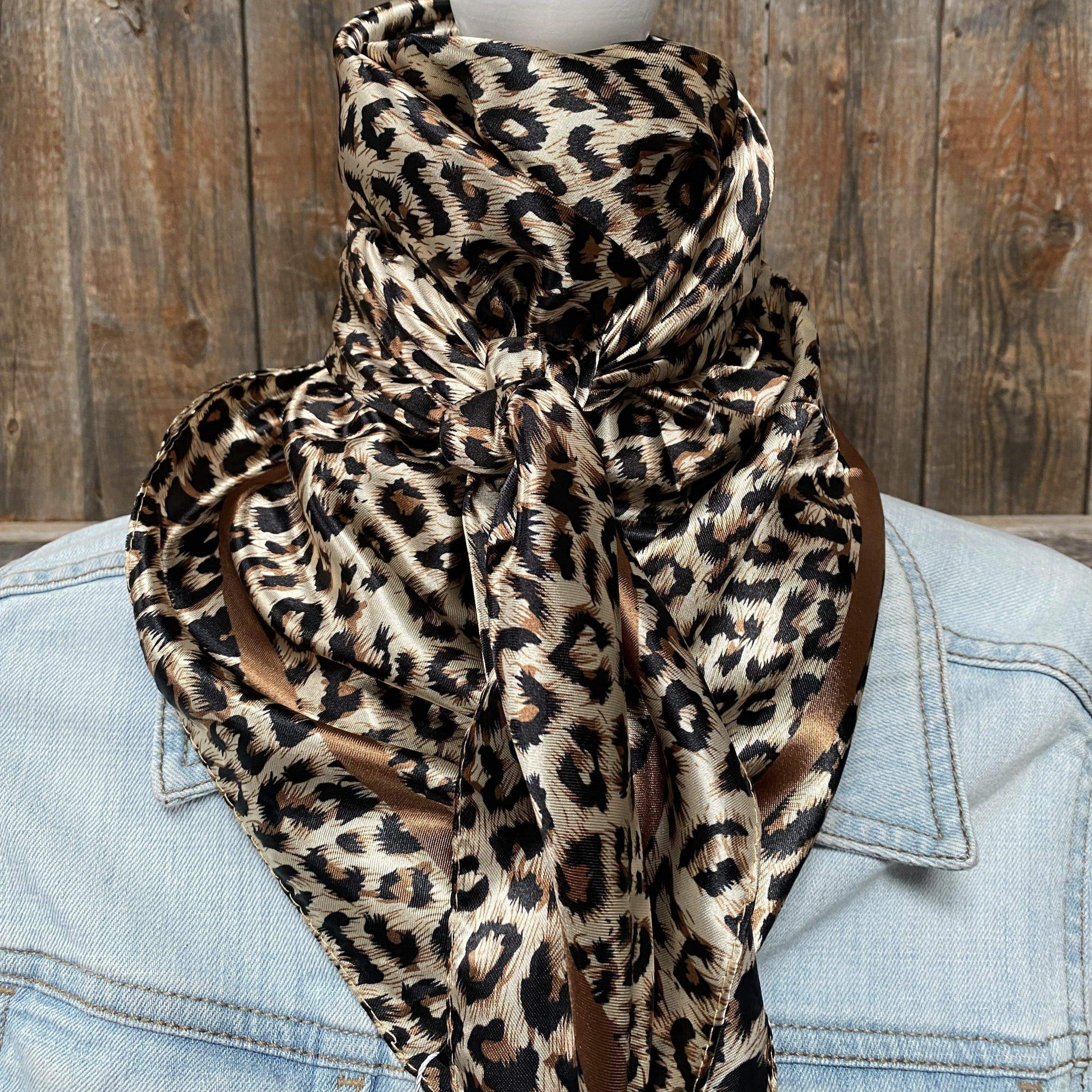 Wild Rags WR168 Tan Leopard Wild Rag/Scarf WR168