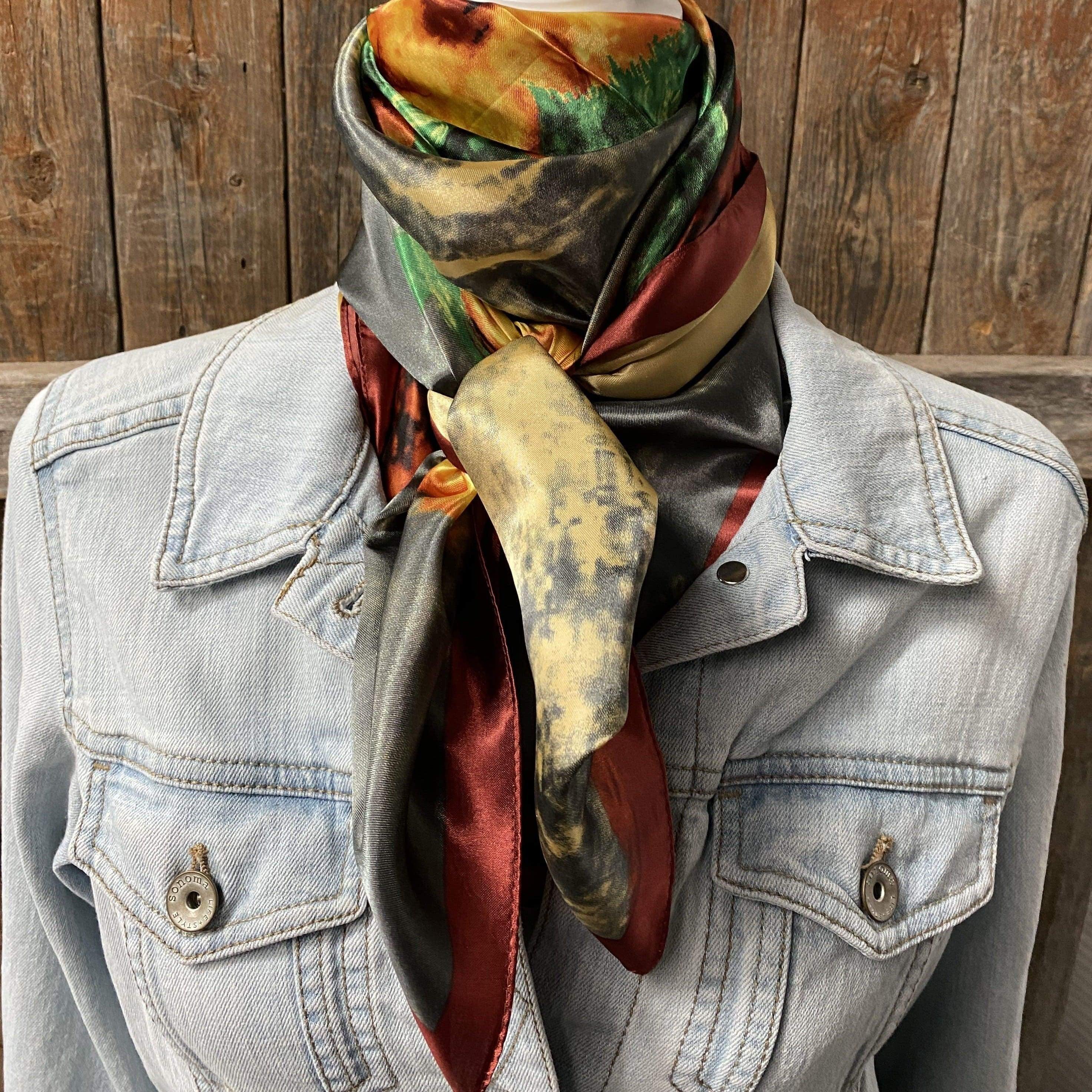 Wild Rags WR210 Painted Sunflower Wild Rag /Scarf WR210