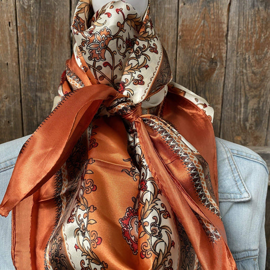 Wild Rags WR2179 Burnt Orange & Tan Wild Rag / Scarf WR2179