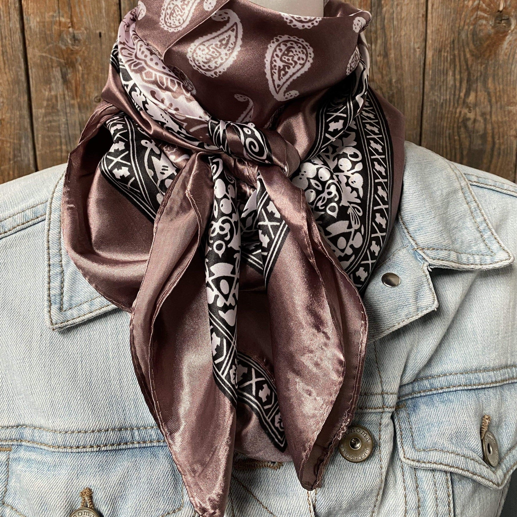 Wild Rags WR2557 Two Tone Paisley Wild Rag / Scarf WR2557