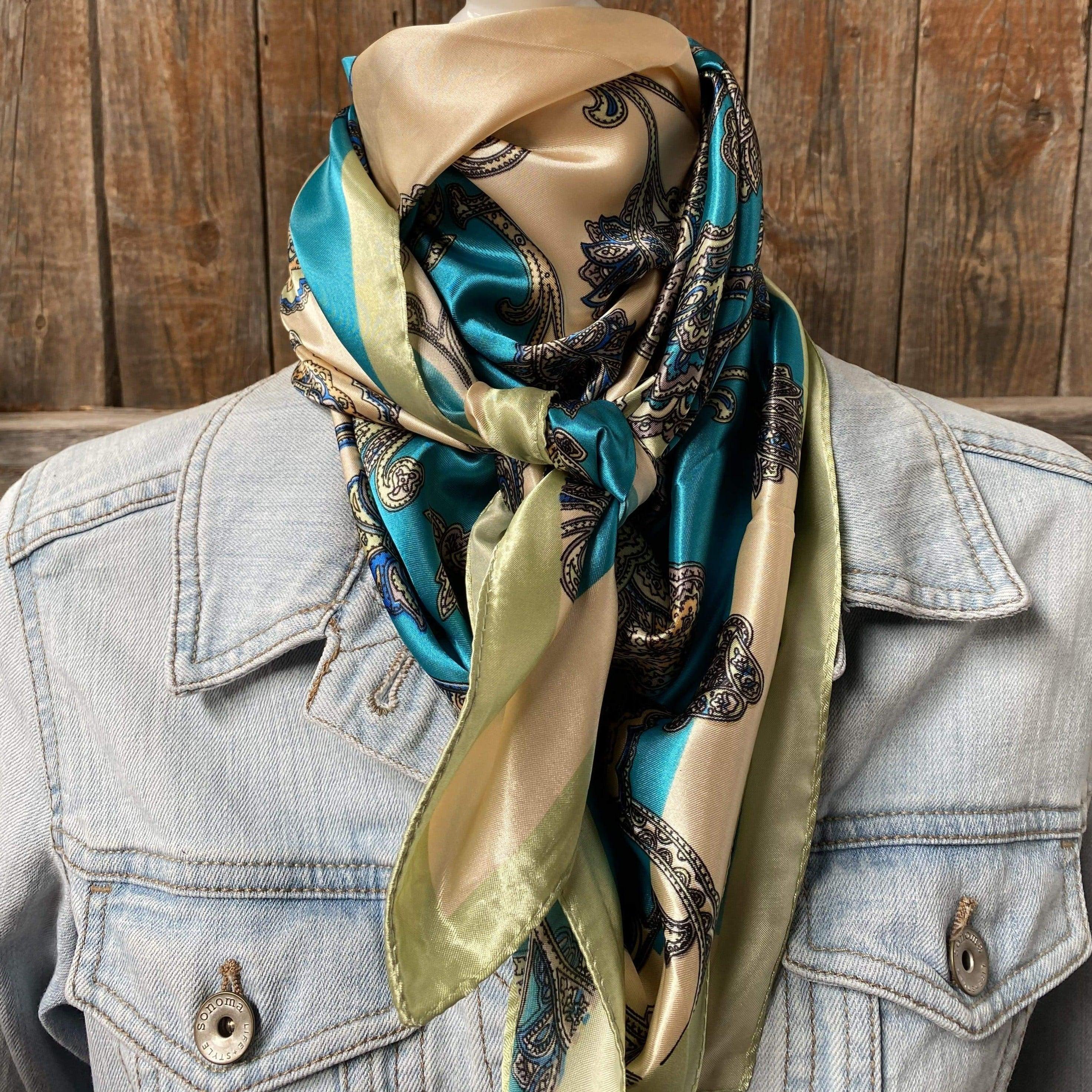 Wild Rags WR299 Turquoise Paisley Wild Rag / Scarf WR299