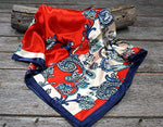 Wild Rags WR300 Red & Navy Paisley Wild Rag / Scarf WR300