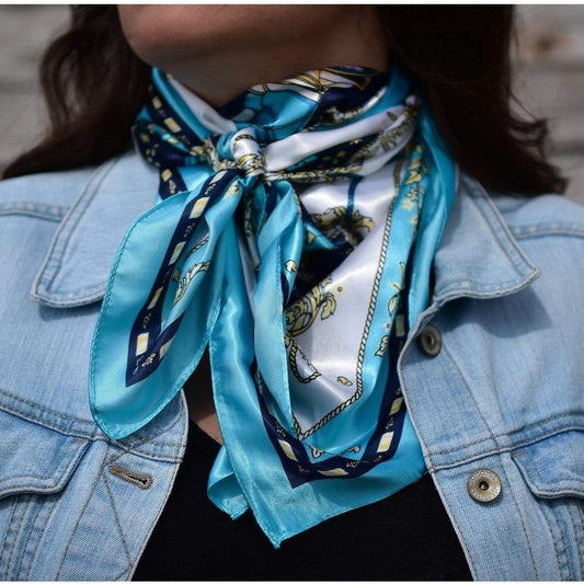 Wild Rags WR326 Ornate Turquoise Wild Rag / Scarf WR326