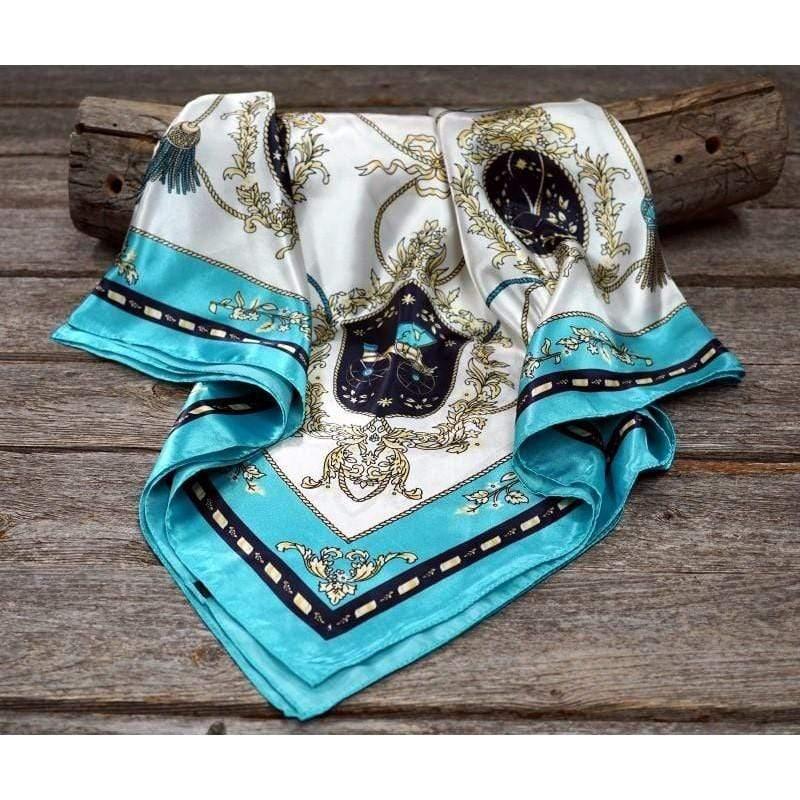 Wild Rags WR326 Ornate Turquoise Wild Rag / Scarf WR326