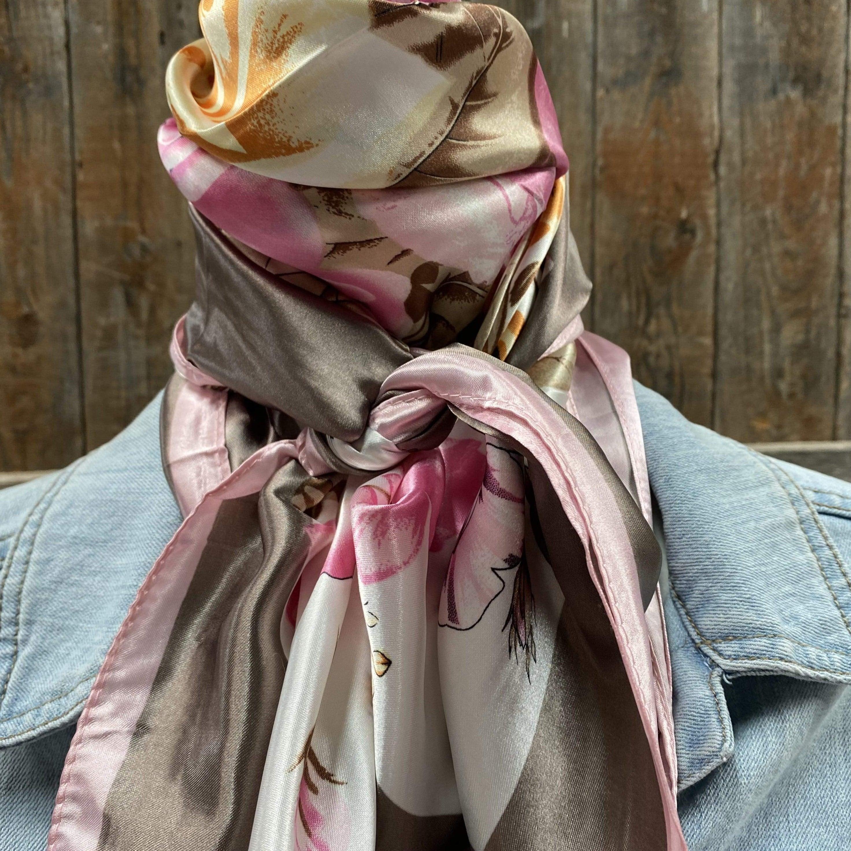 Wild Rags WR40 Pretty In Pink Roses Wild Rag/Scarf WR40