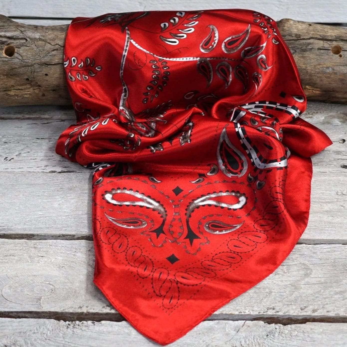 Wild Rags WR434 Red & Black Paisley Wild Rag/Scarf WR434