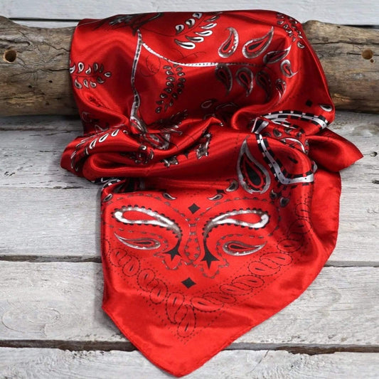 Wild Rags WR434 Red & Black Paisley Wild Rag/Scarf WR434