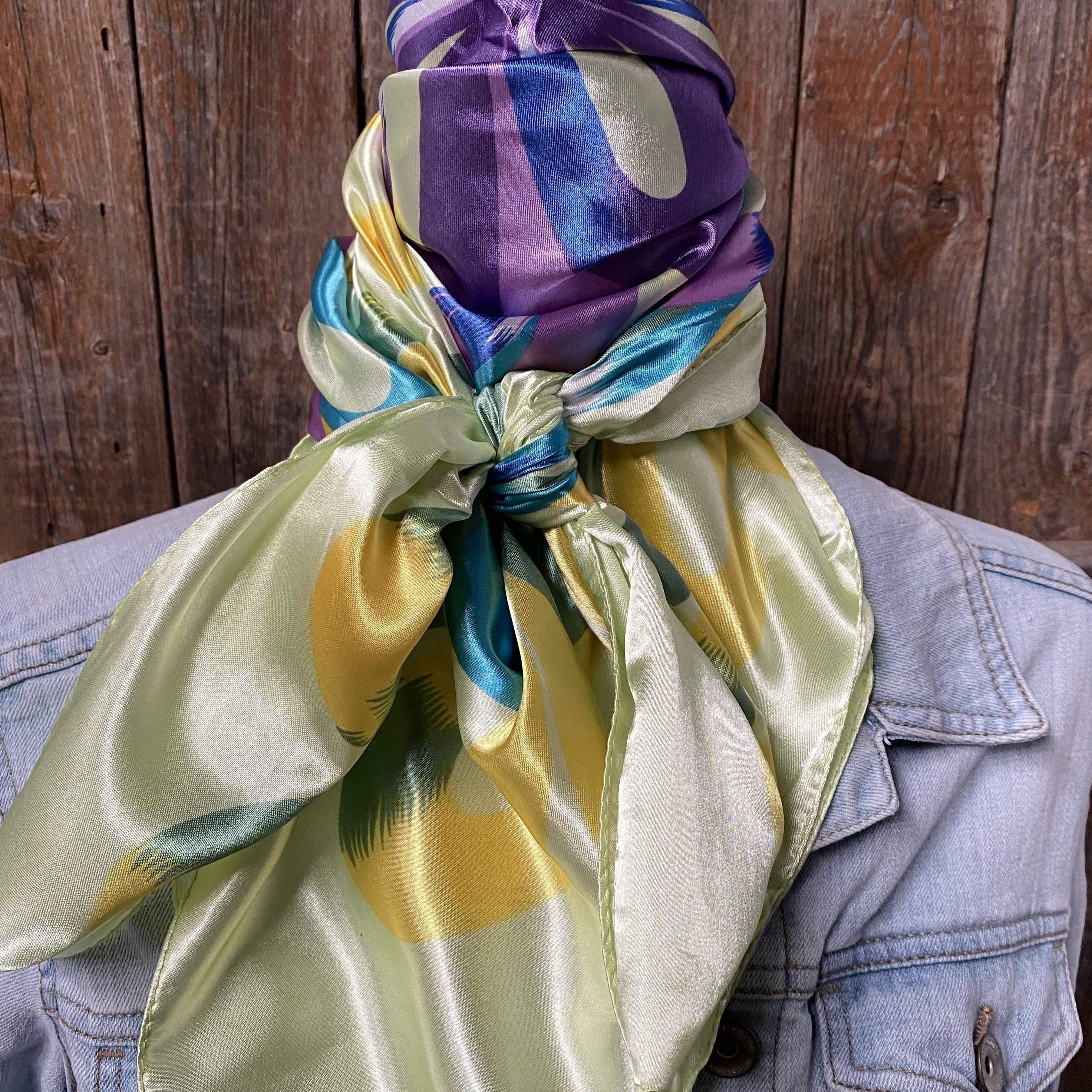 Wild Rags WR613 Purple & Green Multi-Colored Wild Rag / Scarf WR613