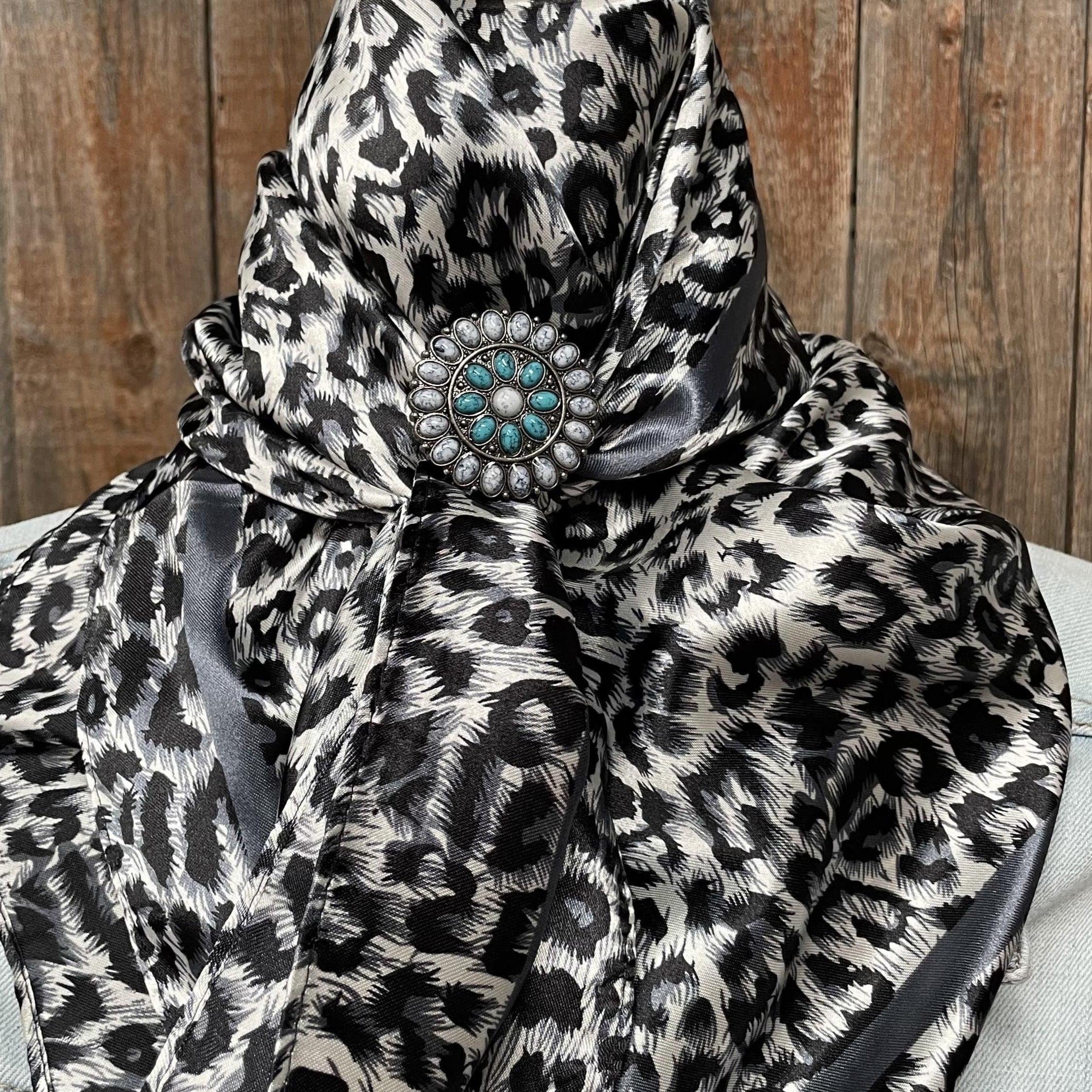 Wild Rags WRC167A Snow Leopard Wild Rag/Scarf - W212 Slide WRC167A