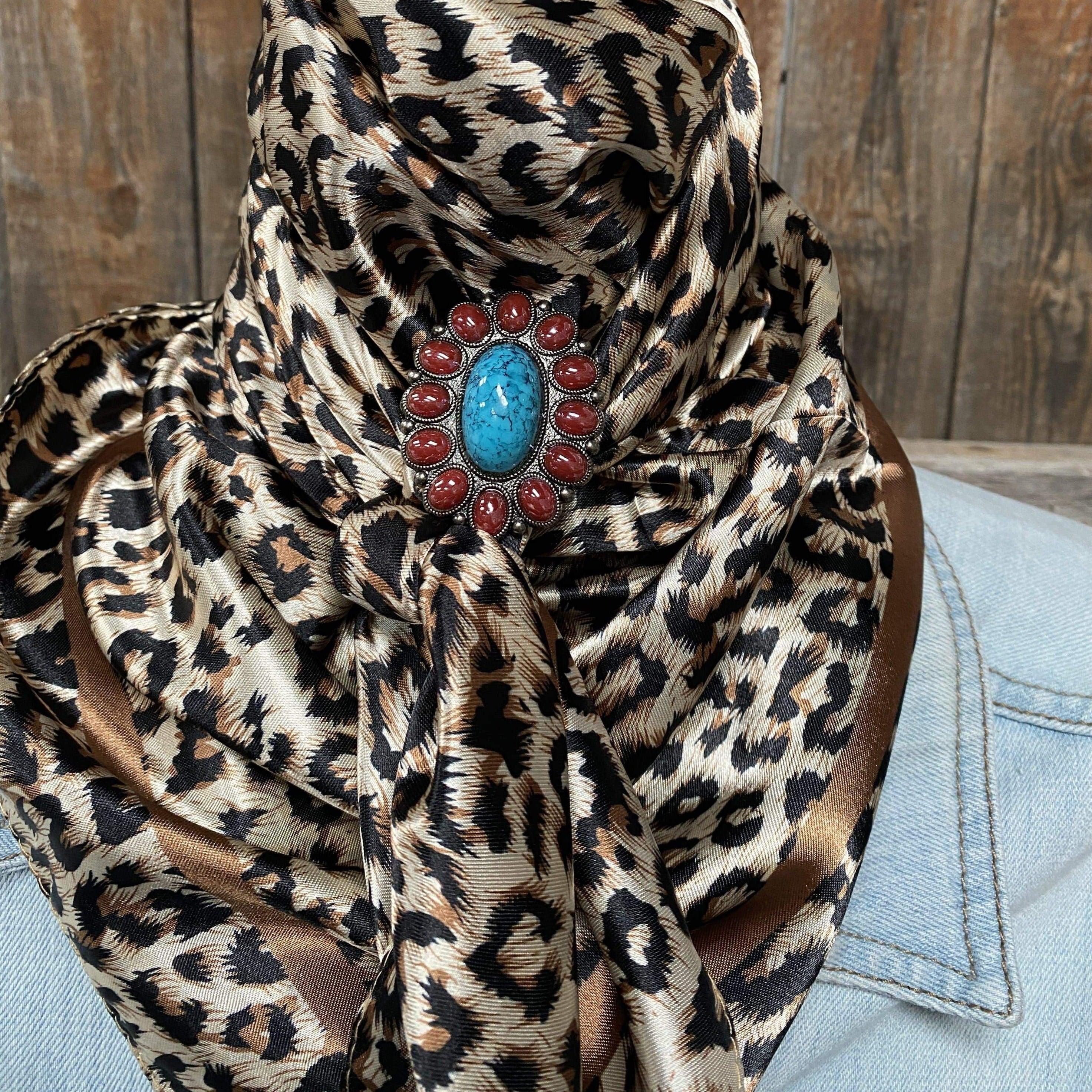 Wild Rags WRC168B Tan Leopard Wild Rag/Scarf - W213 Slide WRC168B